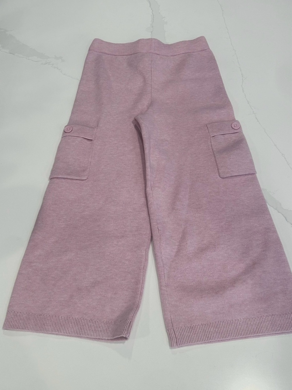 o

Girls Pink Knit Wide Leg Cargo Pants – Size 4T